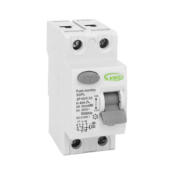 ממסר פחת 2P 40A-30MA , דגם SGPL