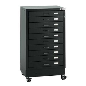 כוננית 10 מגירות לגליונות נייר Bieffe BF-Line A3 - *עם גלגלים*