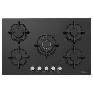 כיריים גז 75 ס"מ SOL F7GBCT-674 זכוכית שחורה
