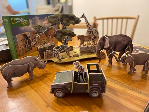 חיות בסוואנה אפריקה -  נשיונל גיאוגרפיק ( רמה 2) מבית CUBIC FUN