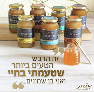 דבש נגוהות מארז 4 יחידות סה"כ 4 ק"ג במחיר מיוחד