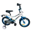 אופניים לילדים קונקט 18 אינץ' עם גלגלי עזר לגילאי 5-6 - תכלת ולבן