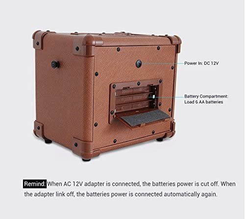 מגבר נייד לגיטרה אקוסטית AG-10A מבית Aroma