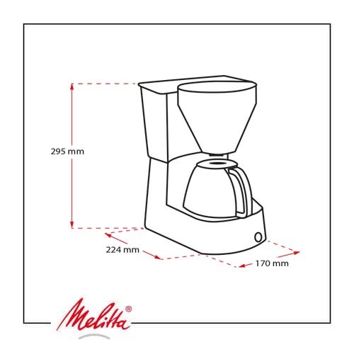 Melitta EASY TOP Filter coffee machine Red