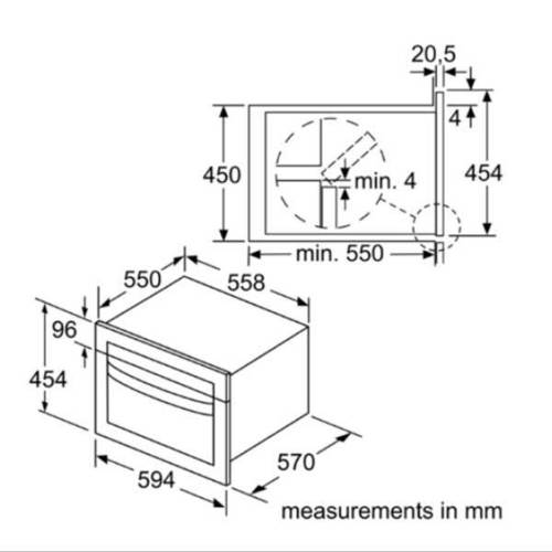 ‏תנור בנוי Siemens CM585AGS0 סימנס