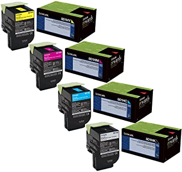 סט טונרים שלם מקורי Lexmark CX410de High Yield