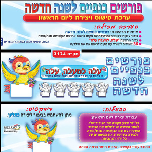 ערכת קישוט ויצירה פורשים כנפיים לשנה חדשה/ריטרם