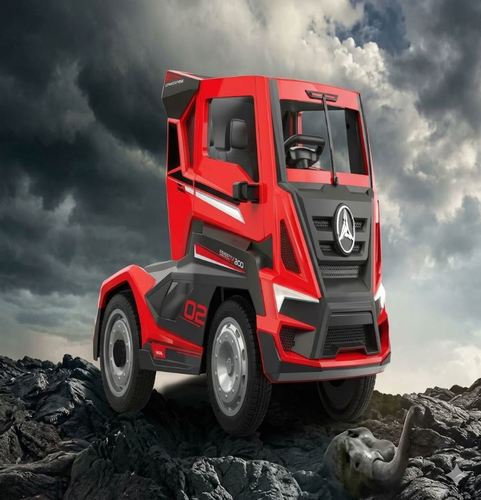 משאית ממונעת דמוי  מרצדס 12V גלגלי EVA