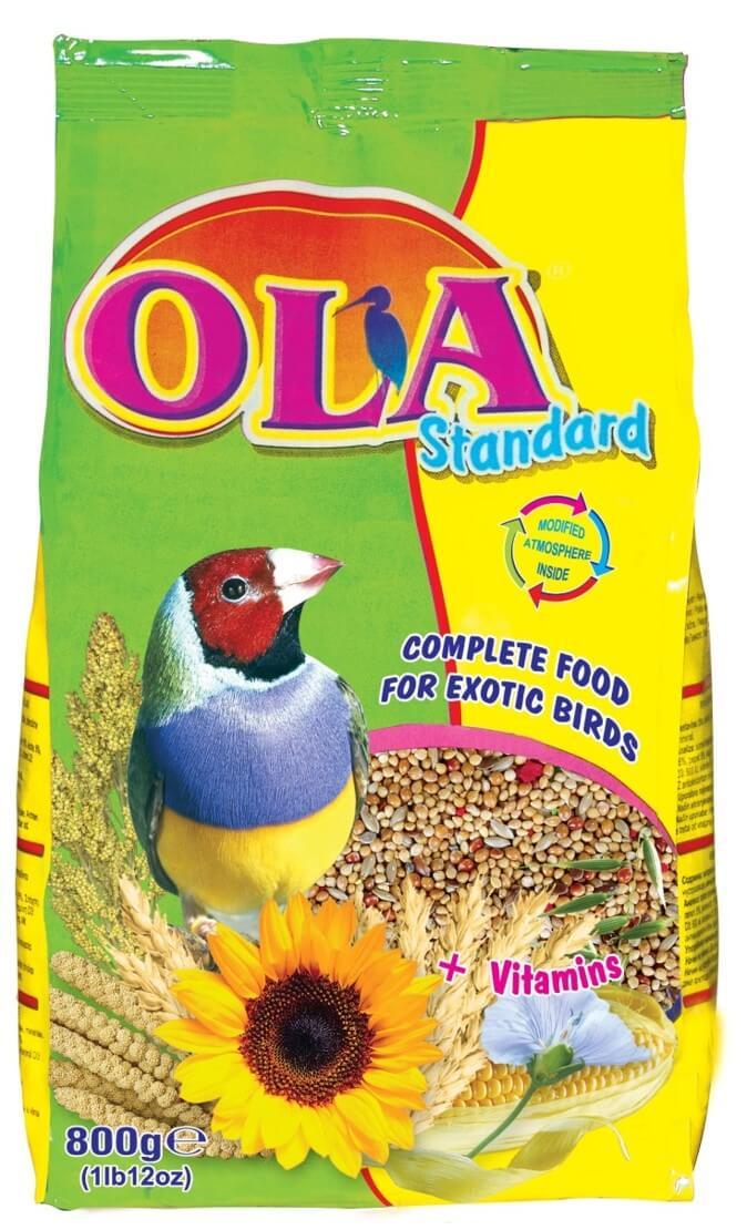 אולה מזון מלא לציפורים אקזוטיות 800 גרם OLA