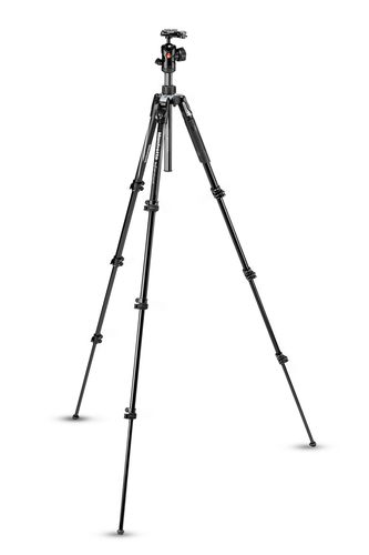 קיט חצובת טיולים Manfrotto Befree Advanced שחור עם נועלי לחיצה