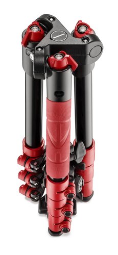 קיט חצובת סטילס קומפקטית עם ראש כדורי Manfrotto BeFree One Red