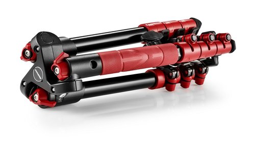קיט חצובת סטילס קומפקטית עם ראש כדורי Manfrotto BeFree One Red