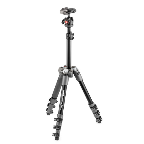 קיט חצובת סטילס קומפקטית עם ראש כדורי Manfrotto BeFree One Grey