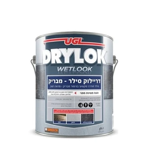 דריילוק גלון 3.78 ליטר סילר מבריק, סילר לאבן ובטון בגימור מבריק/מראה רטוב Drylok Wetlook Sealer