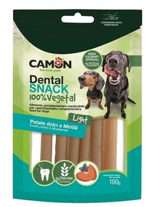 קמון dental snack חטיף טבעוני 100% עם בטטה ואוכמניות