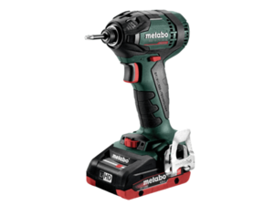 מברגת אימפקט נטענת בראשלס + 2 סוללות METABO SSD 18 LTX 200 BL 18V 4Ah
