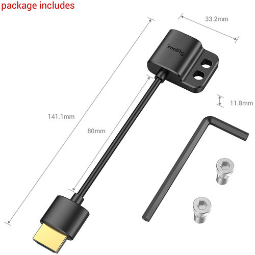 SmallRig Ultra Slim 4K HDMI Adapter Cable (A to A) 3019