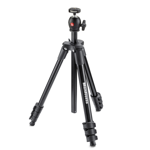 קיט חצובה עם ראש כדורי Manfrotto MKCOMPACTLT-BK