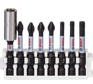סט 7 ביטים מקצועיים + מוביל TORSION בוש Bosch