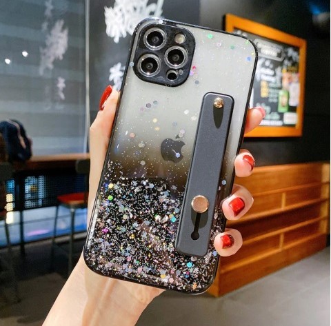 כיסוי סיליקון נצנצים כולל רצועה  iPhone 12 PRO