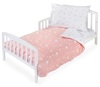 סט מצעים 3 חלקים למיטת תינוק/מעבר - ארנבון ורוד