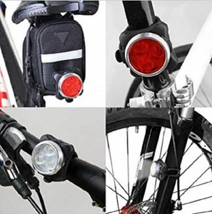 זוג פנס אופניים קדמי ואחורי BIKELED נטען
