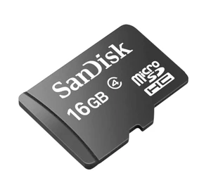 כרטיס זיכרון SanDisk 16GB microSDHC