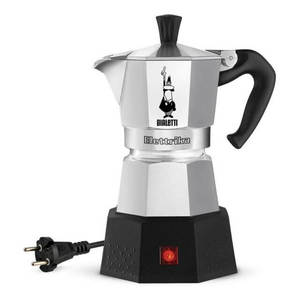 מקינטה חשמלית ביאלטי מוקה אלקטריקה 2 כוסות Bialetti Moka Elettrika אלומיניום