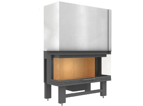 קמין ליבה HURSAN SOMINE HUHC-115T חזית ושני צדדים