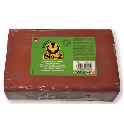 חימר טבעי SIO-2 אדום 5 ק