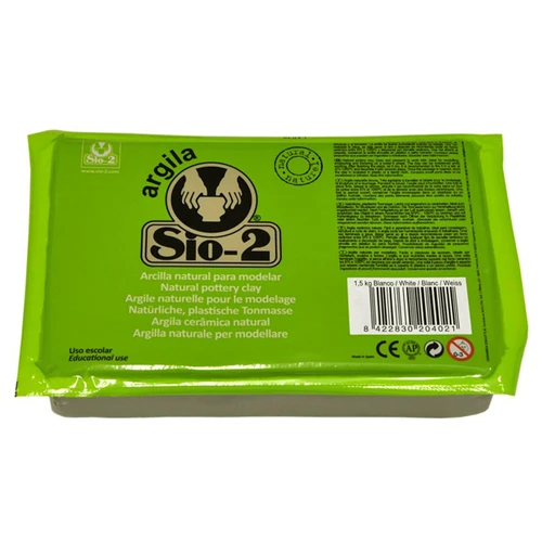 חימר טבעי SIO-2 לבן 1.5 ק
