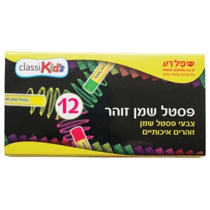 צבעי פסטל שמן זוהר 12 יח