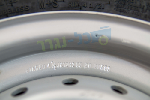 גלגל לנגרר 155/70R12C קוד עומס/מהירות 104N- חישוק 5 ברגים