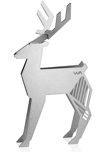 פסלון אורבני אייל אוריגמי מתכת Wallaby מתלה תכשיטים | DEER