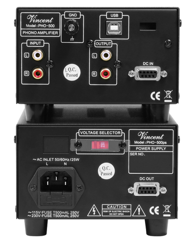 קדם מגבר לפטיפון מבית Vincent דגם  PHO-500 