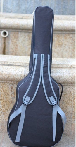 נרתיק לגיטרה אקוסטית שחור עם פס תכלת Moratti GC20 8MM PADDED