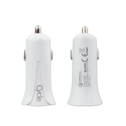 מטען רכב מהיר Cycle עם יציאת USB בתקן QC3.0 18W דגם CYC3AQ