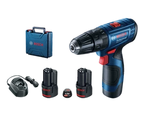 מברגה מקדחה נטענת 12V מקצועית כולל 2 סוללות 2Ah ומזוודה דגם GSB 120-LI בוש