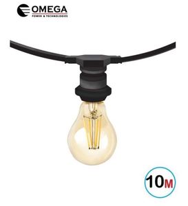 כבל גרילנדה 10 מטר + 10 בתי נורה