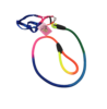 סט לכלב רצועה + רתמה ריינבו