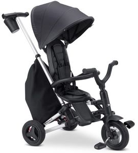 תלת אופן דו-כיווני מתקפל סופר קומפקטי נובה פלוס  Nova Plus - שחור/גגון אפור כהה