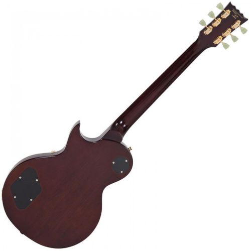 זוית נוספת Vintage V100 ReIssued Electric Guitar ~ Tobacco Sunburst