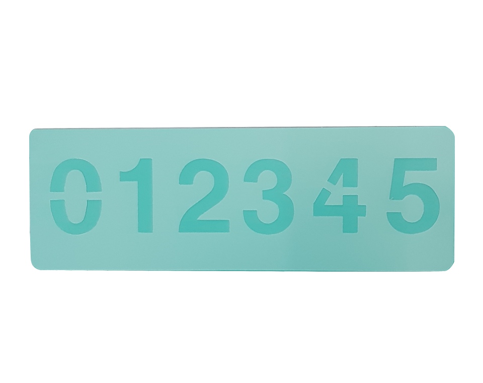 שבלונה מספרים - 50 מ"מ