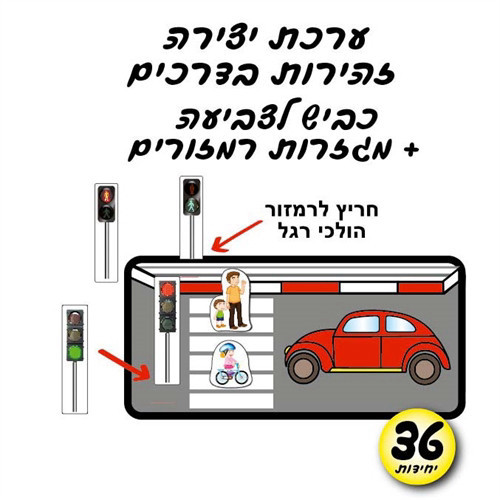 ערכת יצירה - זהירות בדרכים - 36 יח'