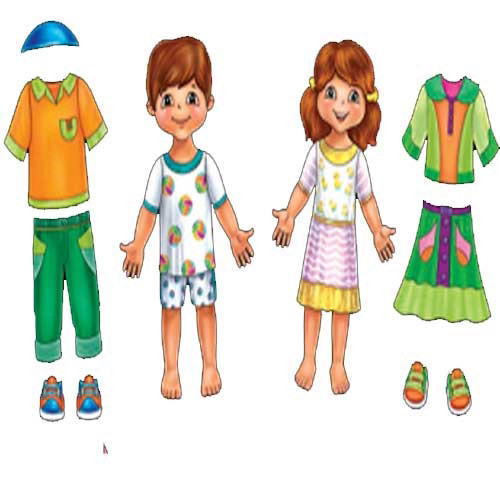 ילד ילדה ענק  + ערכת הלבשה