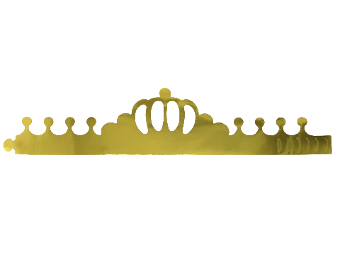 כתרים למלך ומלכה - זהב - 18 יח' 