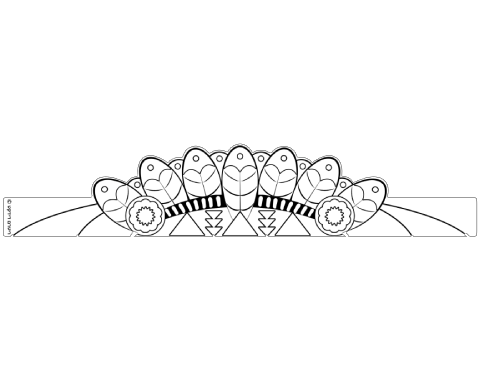 כתרים ליצירה - אינדיאני - 18 יח'