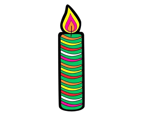 חיתוכי קרטון - נרות אולטרה - 36 יח