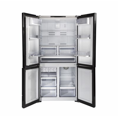 מקרר 4 דלתות בקו No Frost זכוכית לבנה Multi Air Flow תוצרת BEKO דגם GN1406221W