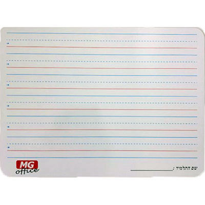 לוח מחיק כתיבה מעץ עם שורות 22X30